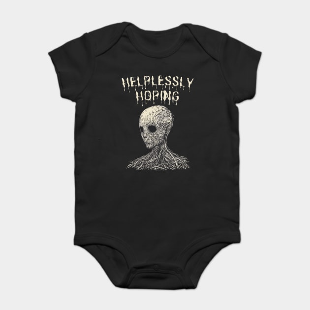 Sad Souls - Helplessly Hoping - Melancholic Emotions Baby Bodysuit by TuncGK
